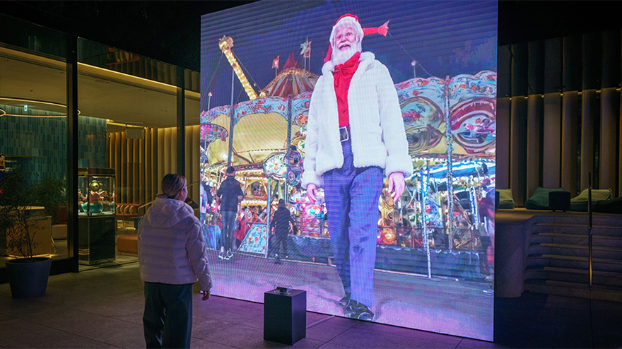 スタンプラリーのスポット「Transformirror(TOKYO NIGHTTIME PROJECT ver.)」のイメージ