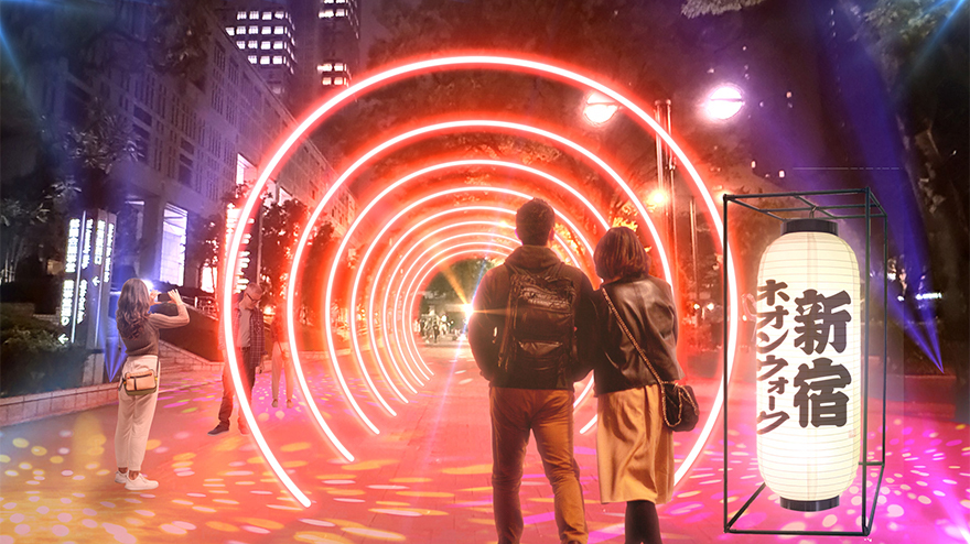 スタンプラリーのスポット「EDO GATE‐時を灯す扉‐」のイメージ