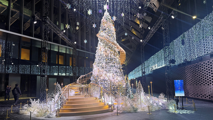 スタンプラリーのスポット「snow flow」のイメージ